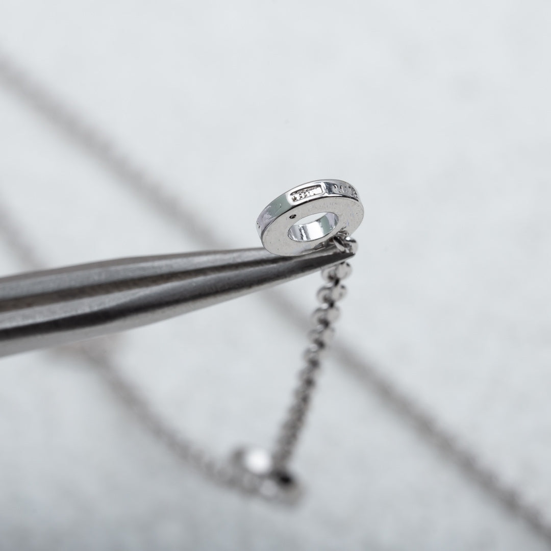 [Regalia Jewelry]PARENTESI NECKLACE SILVER DIAMOND