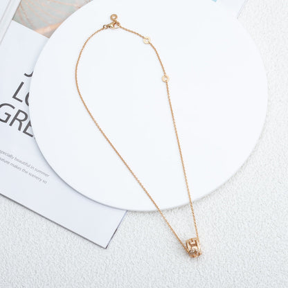[Regalia Jewelry]PARENTESI NECKLACE PINK GOLD DIAMOND