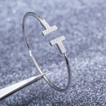 [Regalia Jewels]T BRACELET 1.8MM DIAMOND SILVER