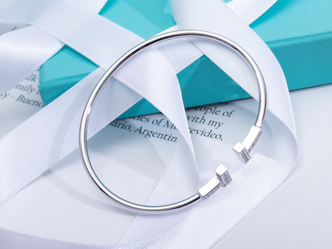 [Regalia Jewels]T BRACELET 1.8MM DIAMOND SILVER