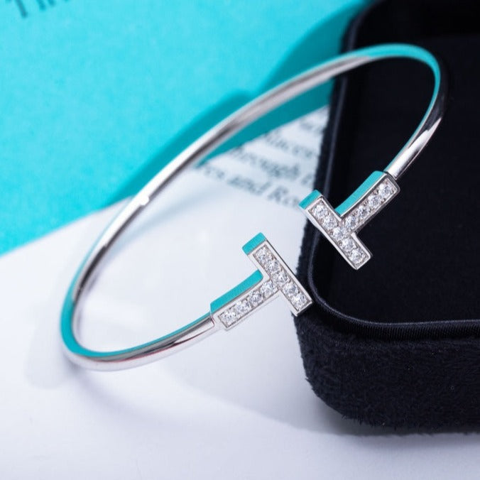 [Regalia Jewels]T BRACELET 1.8MM DIAMOND SILVER