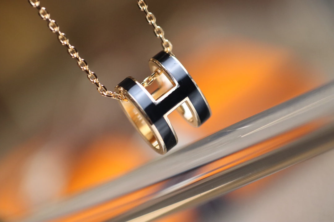 [Regalia Jewelry]POP H PEDANT PINK GOLD