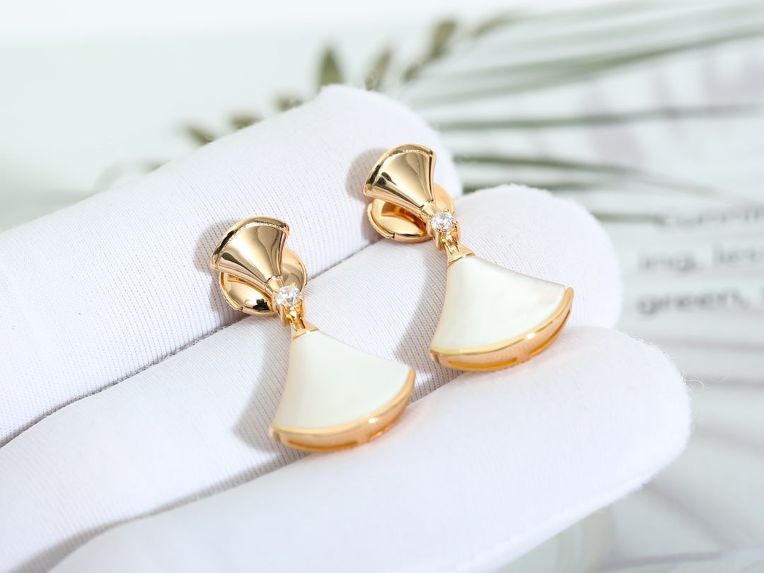 [Regalia Jewelry]DREAM MOP PINK GOLD EARRINGS