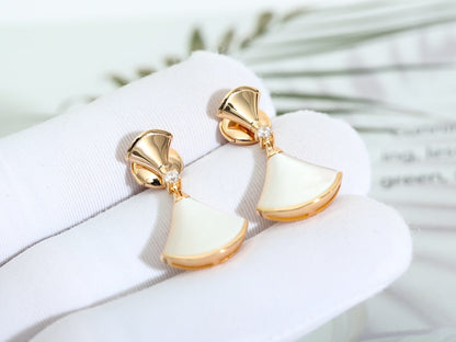 [Regalia Jewelry]DREAM MOP PINK GOLD EARRINGS