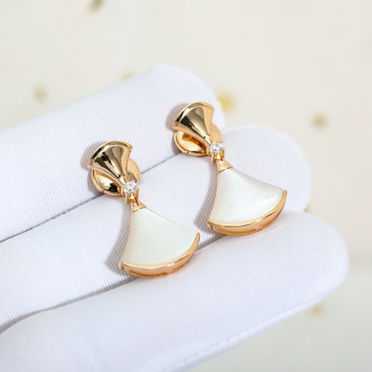 [Regalia Jewelry]DREAM MOP PINK GOLD EARRINGS