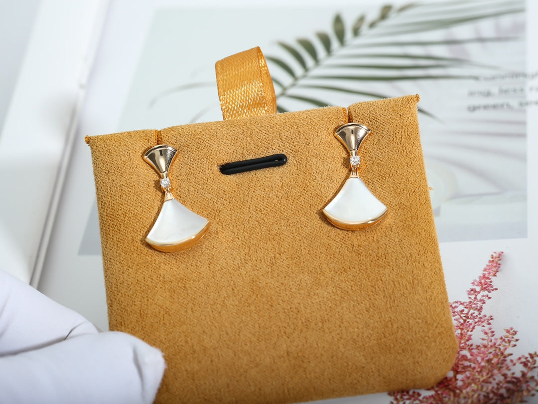 [Regalia Jewelry]DREAM MOP PINK GOLD EARRINGS