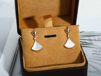 [Regalia Jewelry]DREAM MOP PINK GOLD EARRINGS