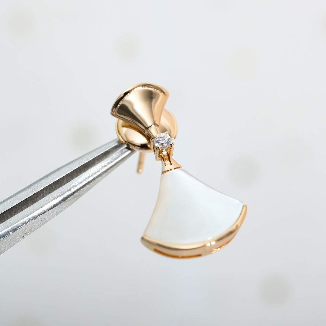 [Regalia Jewelry]DREAM MOP PINK GOLD EARRINGS