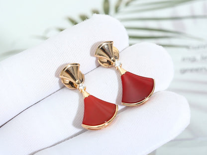 [Regalia Jewelry]DREAM Carnelian PINK GOLD EARRINGS