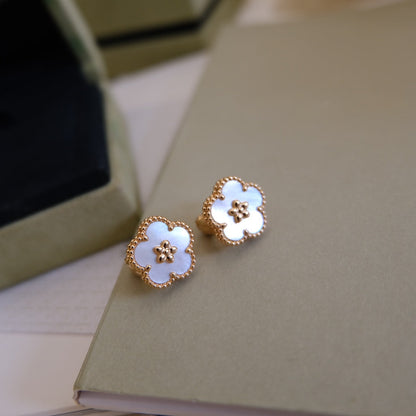 [Regalia Jewelry]LUCKY WHITE MOP EARRINGS