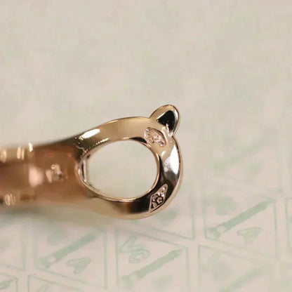 [Regalia Jewelry]CLOVER MEDIUM 1 MOTIFS FUll DIAMOND EARRINGS