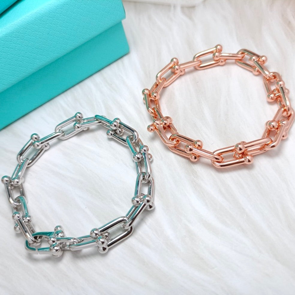 [Regalia Jewels]HARDWEAR BRACELET PINK GOLD AND SILVER
