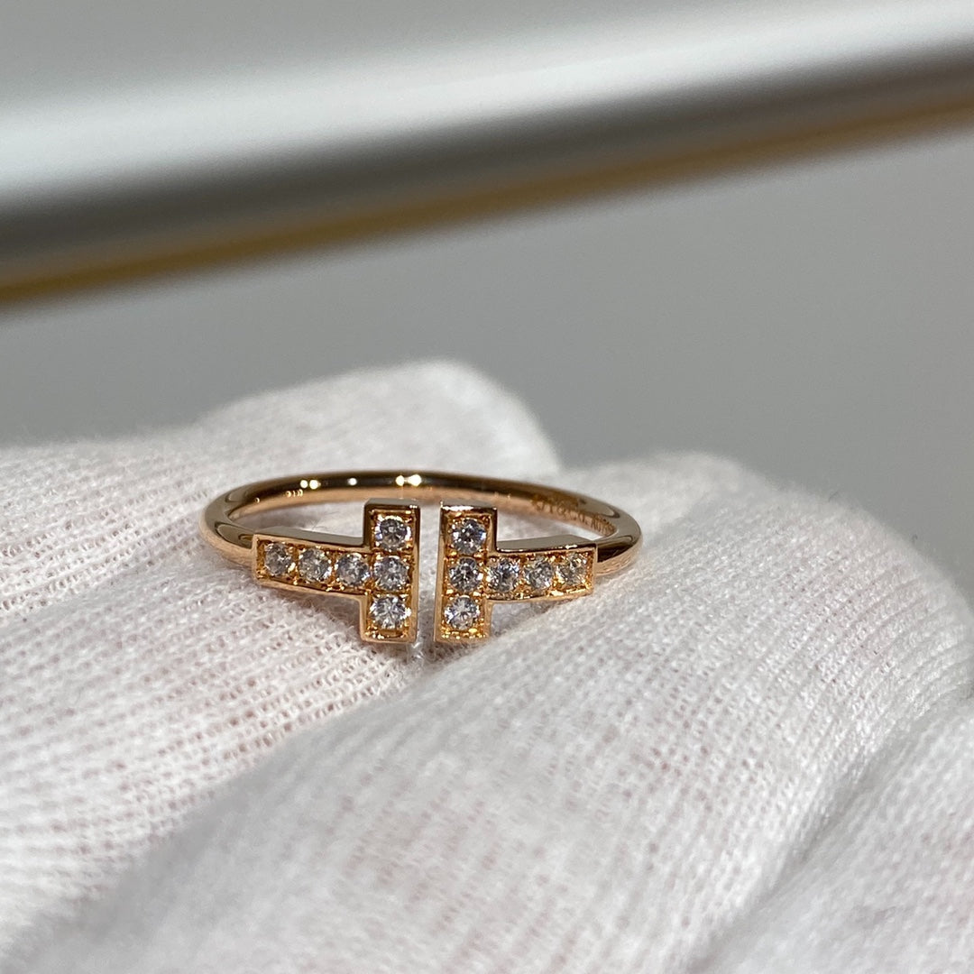 [Regalia Jewels] WIRE RING DIAMOND PINK GOLD
