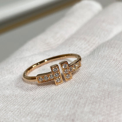 [Regalia Jewels] WIRE RING DIAMOND PINK GOLD