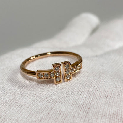 [Regalia Jewels] WIRE RING DIAMOND PINK GOLD