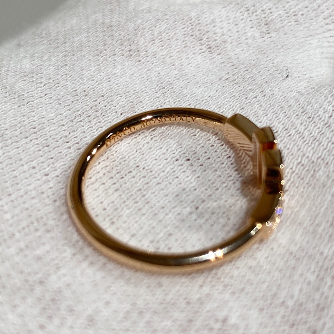 [Regalia Jewels] WIRE RING DIAMOND PINK GOLD