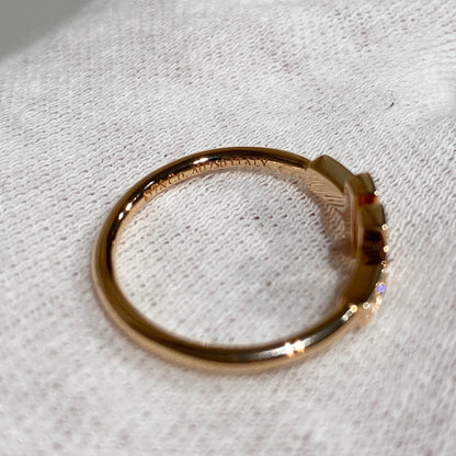 [Regalia Jewels] WIRE RING DIAMOND PINK GOLD