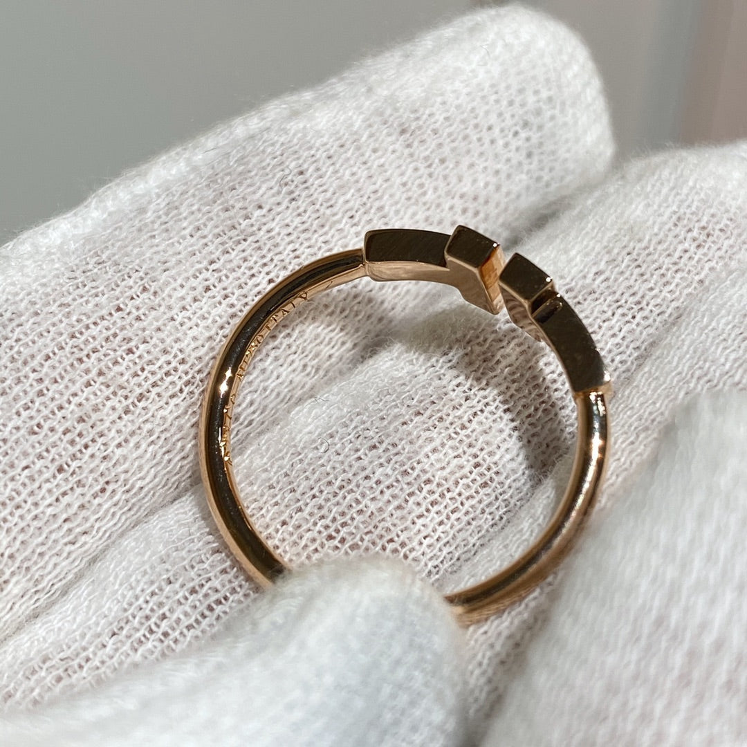 [Regalia Jewels] WIRE RING DIAMOND PINK GOLD