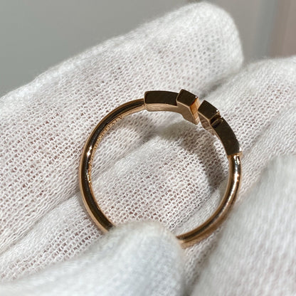 [Regalia Jewels] WIRE RING DIAMOND PINK GOLD