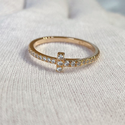 [Regalia Jewels]T RING DIAMOND PINK GOLD