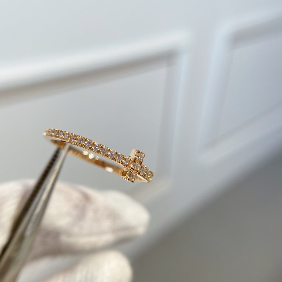 [Regalia Jewels]T RING DIAMOND PINK GOLD