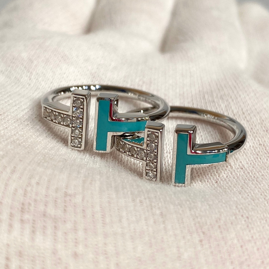 [Regalia Jewels] WIRE TURQUOISE DIAMOND RING SILVER