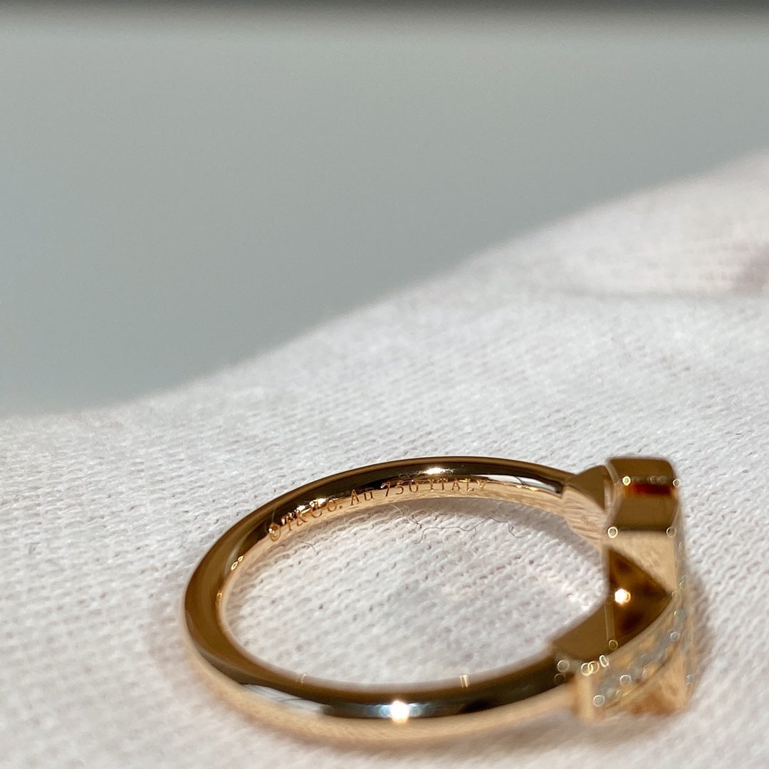 [Regalia Jewels]T WIRE MOP DIAMOND RING PINK GOLD
