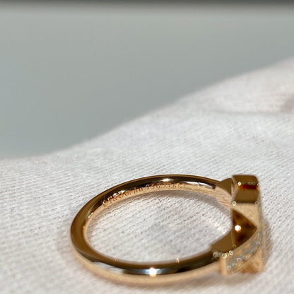 [Regalia Jewels]T WIRE MOP DIAMOND RING PINK GOLD