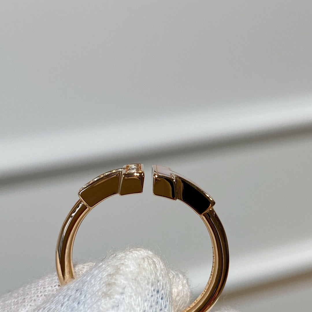 [Regalia Jewels]T WIRE MOP DIAMOND RING PINK GOLD