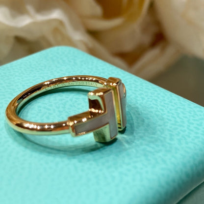 [Regalia Jewels] WIRE MOP RING PINK GOLD