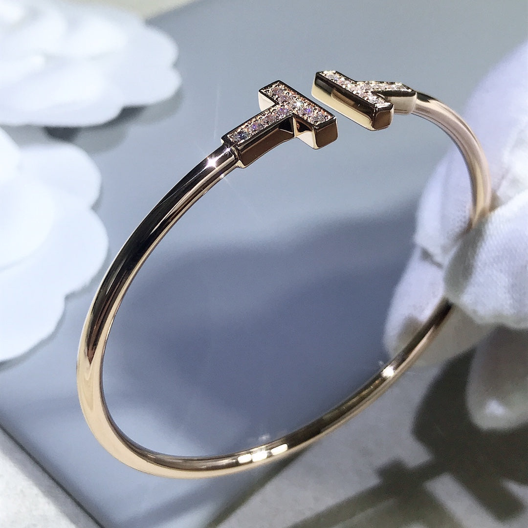 [Regalia Jewels]T BRACELET PINK GOLD 1.8MM DIAMOND