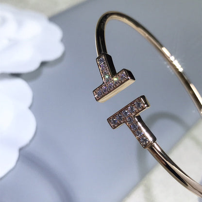 [Regalia Jewels]T BRACELET PINK GOLD 1.8MM DIAMOND