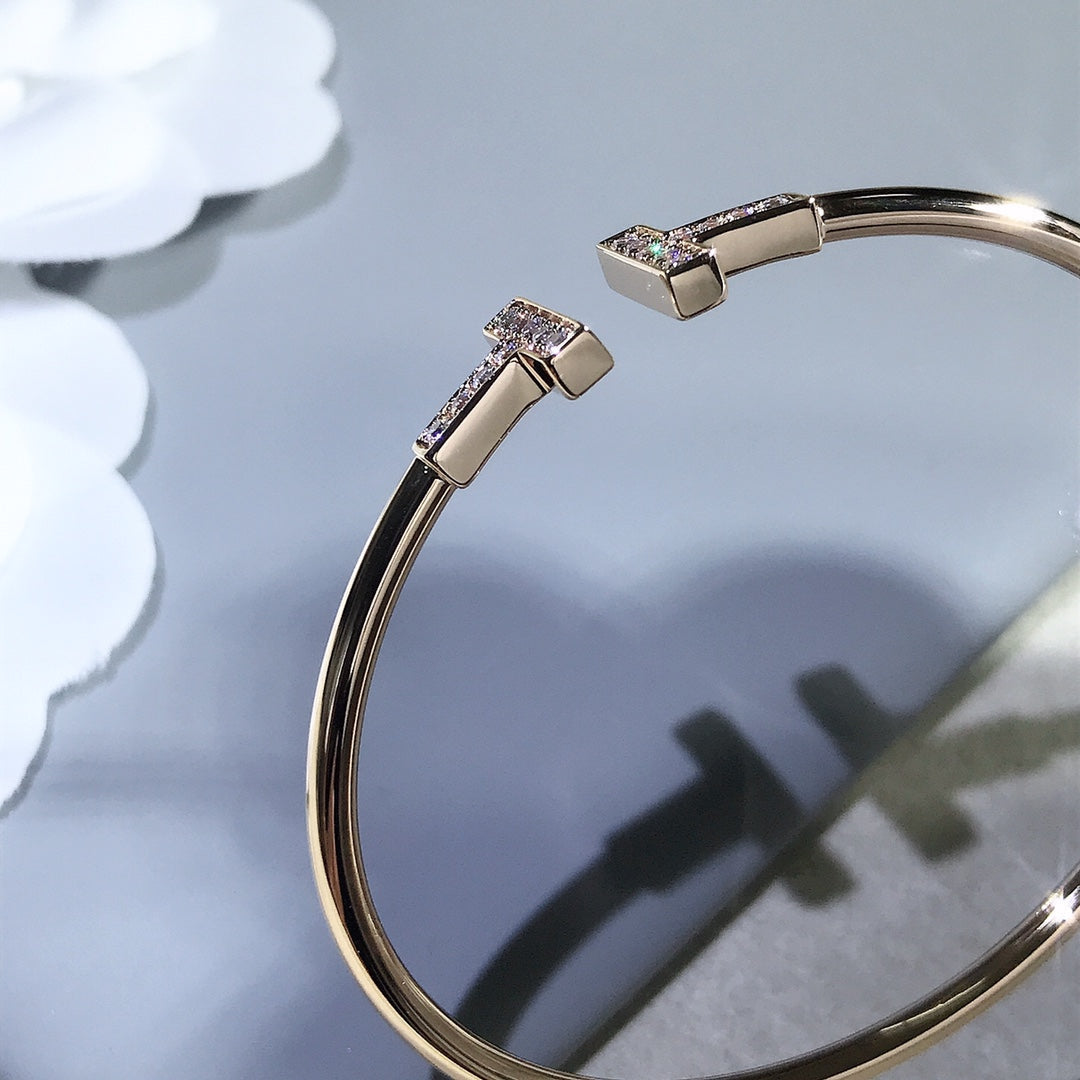 [Regalia Jewels]T BRACELET PINK GOLD 1.8MM DIAMOND