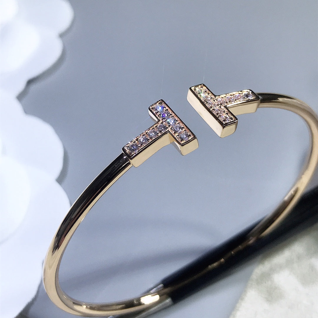 [Regalia Jewels]T BRACELET PINK GOLD 1.8MM DIAMOND