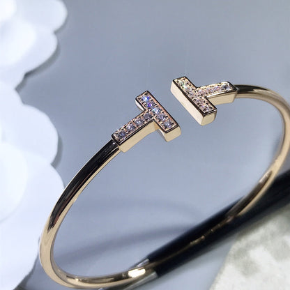 [Regalia Jewels]T BRACELET PINK GOLD 1.8MM DIAMOND