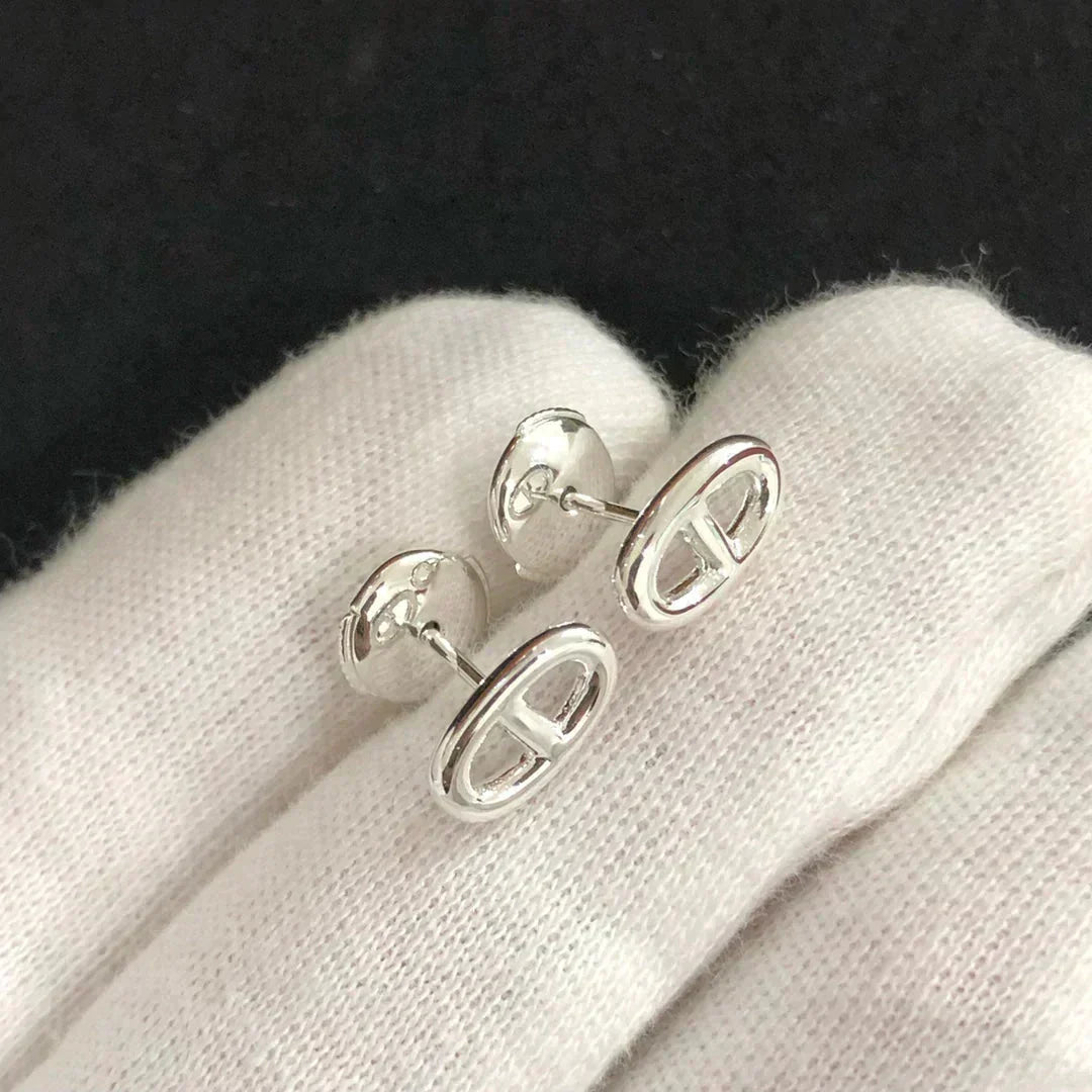 [Regalia Jewelry]CHAINE SMALL EARRINGS GOLD AND SILVER