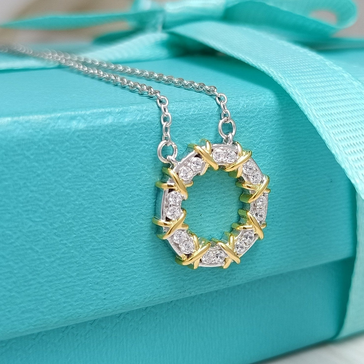 [Regalia Jewels]SIXTEEN STONE NECKLACE GOLD