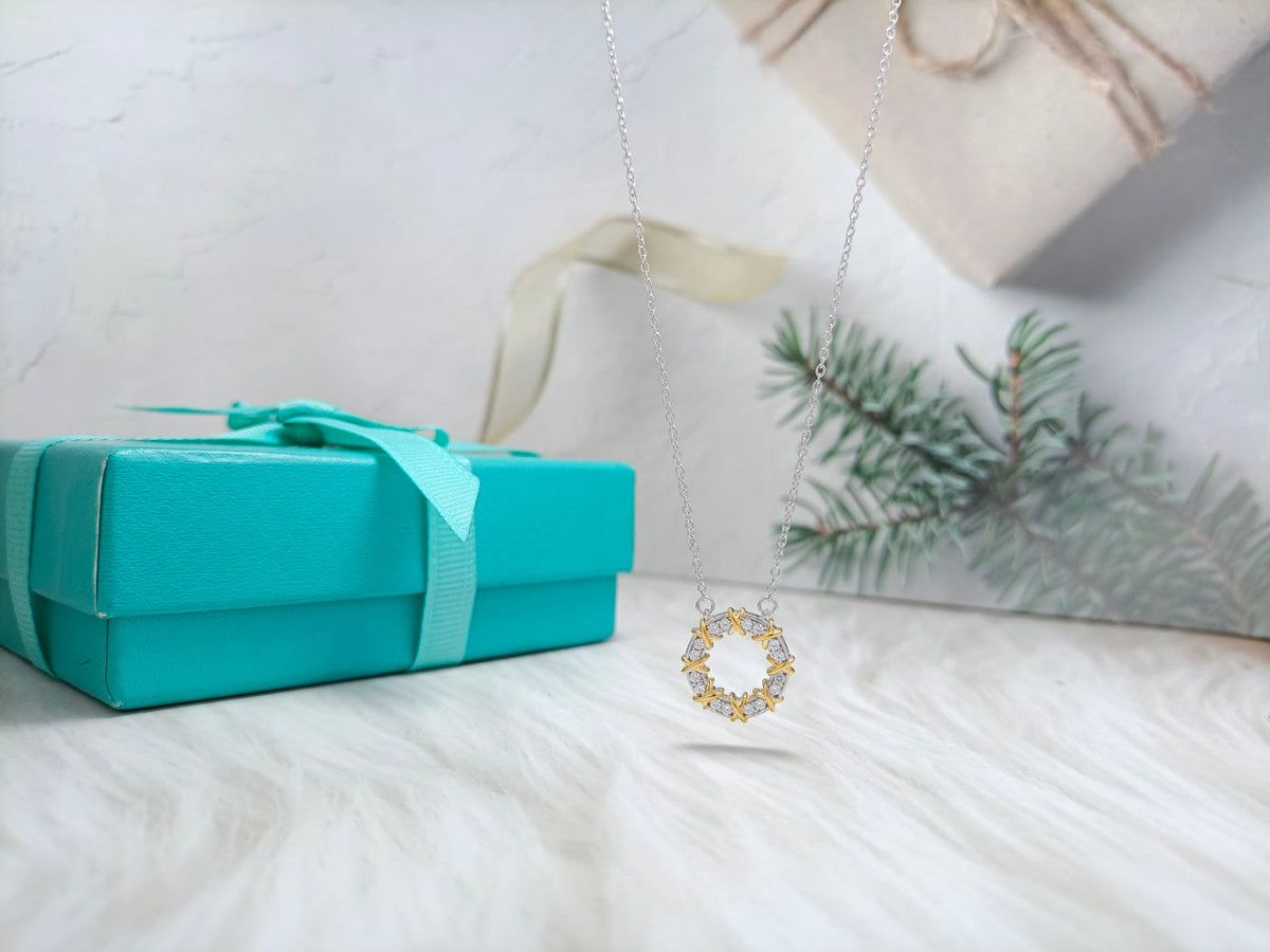 [Regalia Jewels]SIXTEEN STONE NECKLACE GOLD