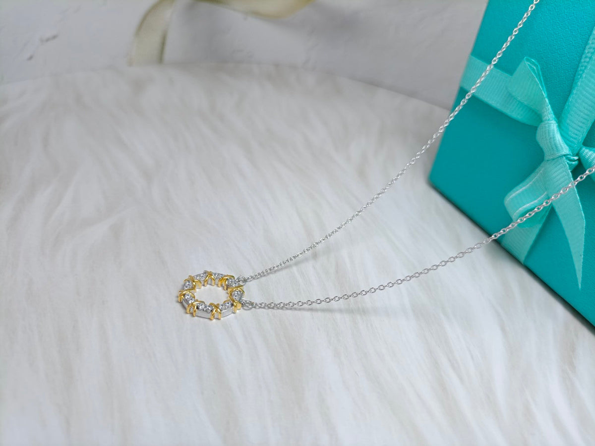 [Regalia Jewels]SIXTEEN STONE NECKLACE GOLD