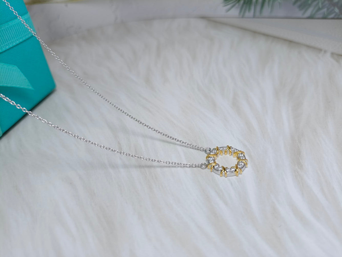 [Regalia Jewels]SIXTEEN STONE NECKLACE GOLD