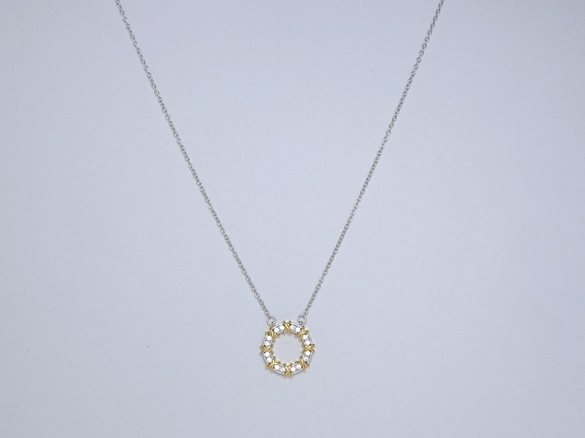 [Regalia Jewels]SIXTEEN STONE NECKLACE GOLD