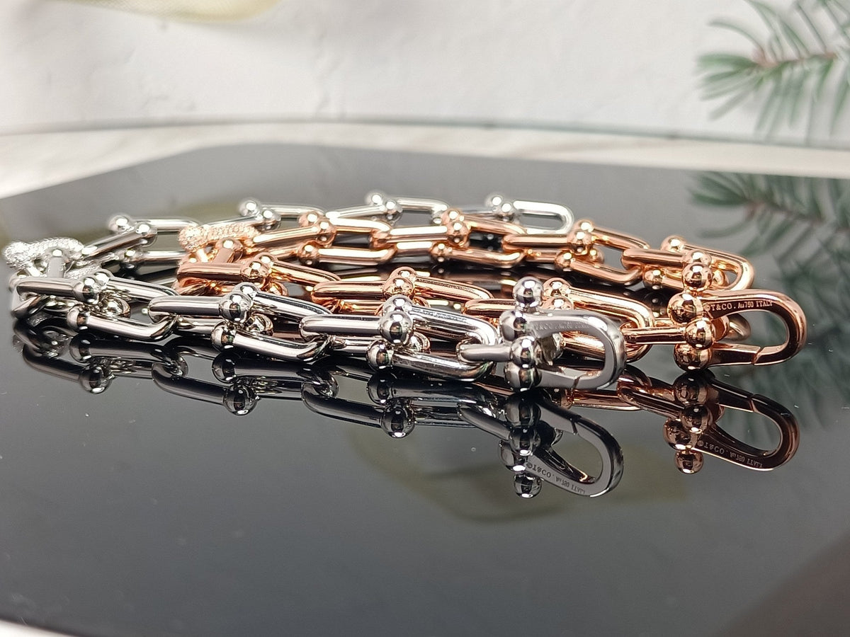 [Regalia Jewels]HARDWEAR BRACELET PINK GOLD AND SILVER DIAMOND