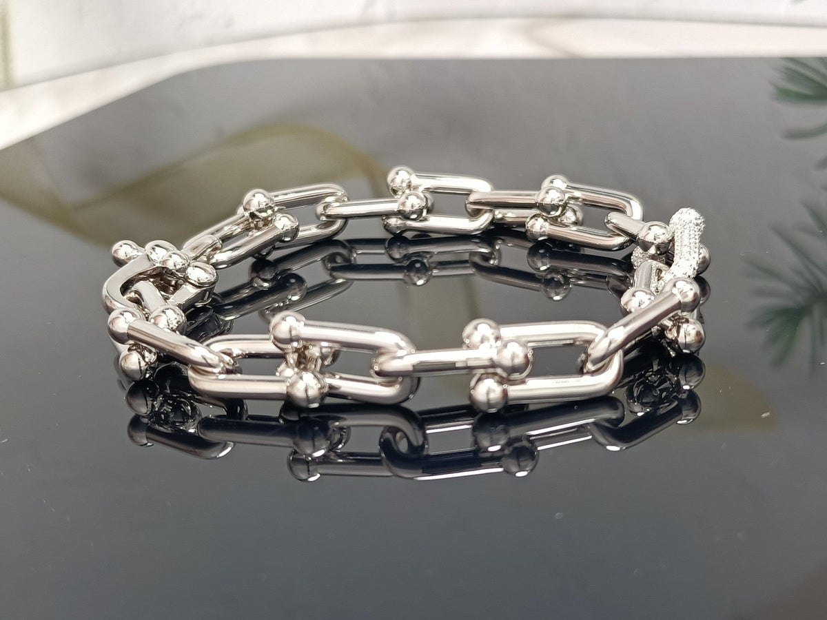 [Regalia Jewels]HARDWEAR BRACELET PINK GOLD AND SILVER DIAMOND