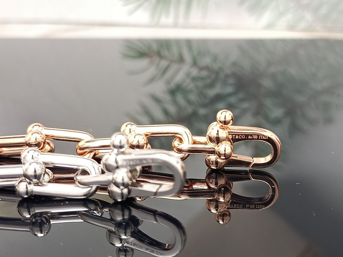 [Regalia Jewels]HARDWEAR BRACELET PINK GOLD AND SILVER DIAMOND