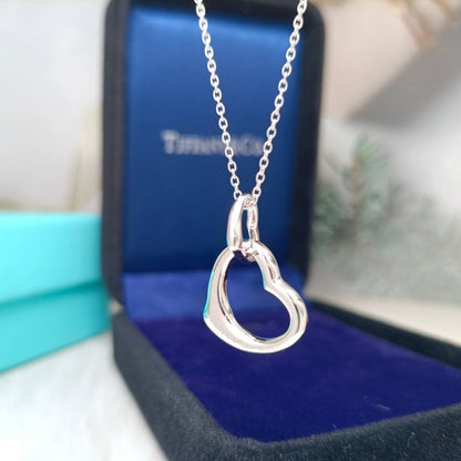 [Regalia Jewels]DOUBLE HEART SILVER NECKLACE