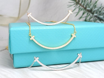 [Regalia Jewels]BIG SMILE PEDANT DIAMOND NECKLACE