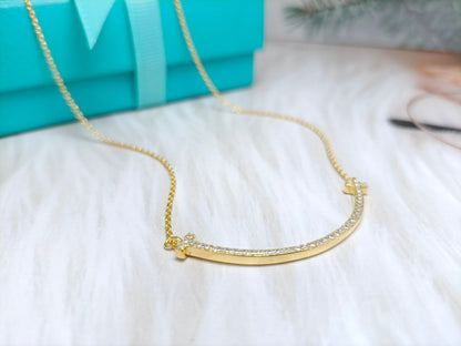 [Regalia Jewels]BIG SMILE PEDANT DIAMOND NECKLACE