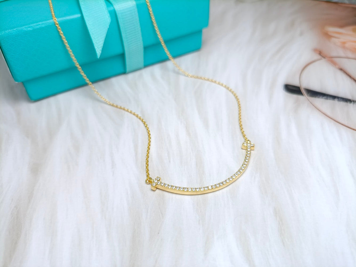 [Regalia Jewels]BIG SMILE PEDANT DIAMOND NECKLACE
