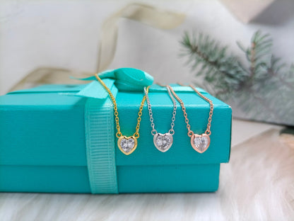 [Regalia Jewels]HEART BIG DIAMOND NECKLACE