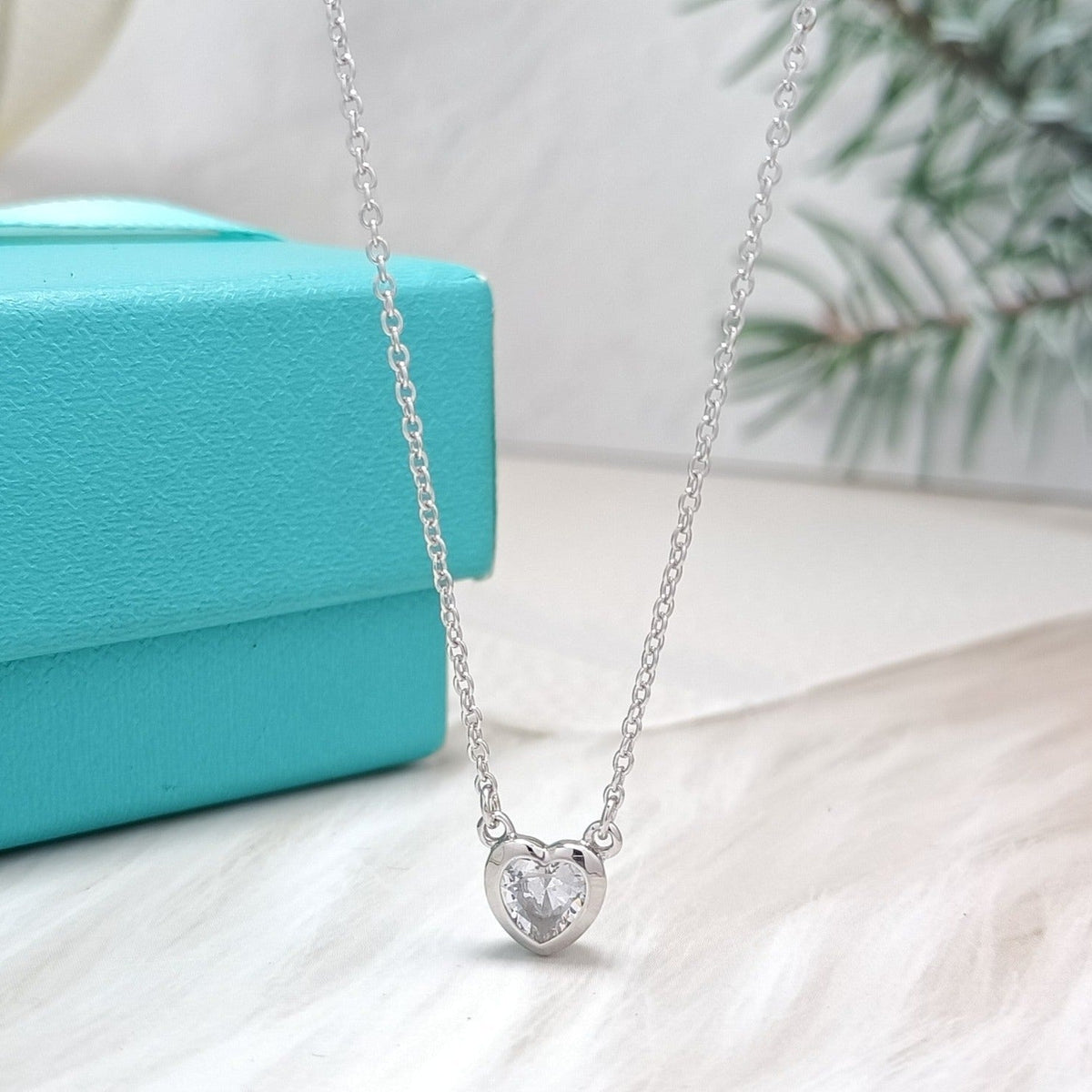 [Regalia Jewels]HEART BIG DIAMOND NECKLACE
